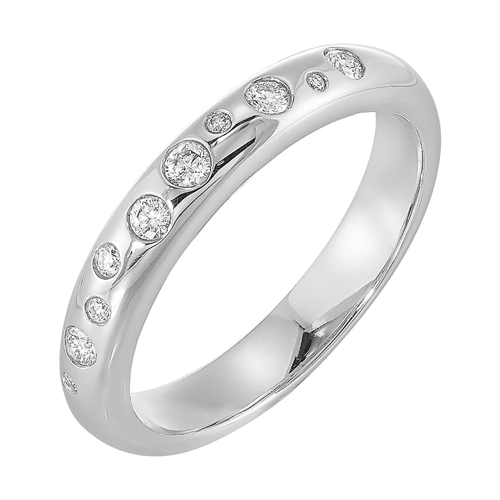 14Kt White Gold Diamond 1/7Ctw Ring view 2