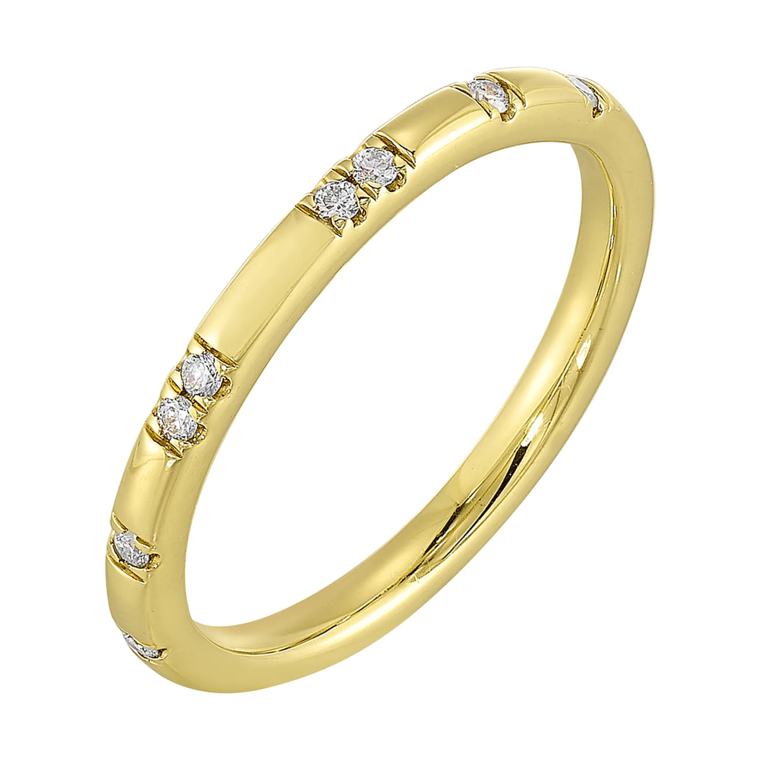14Kt Yellow Gold Diamond 1/12Ctw Ring view 2