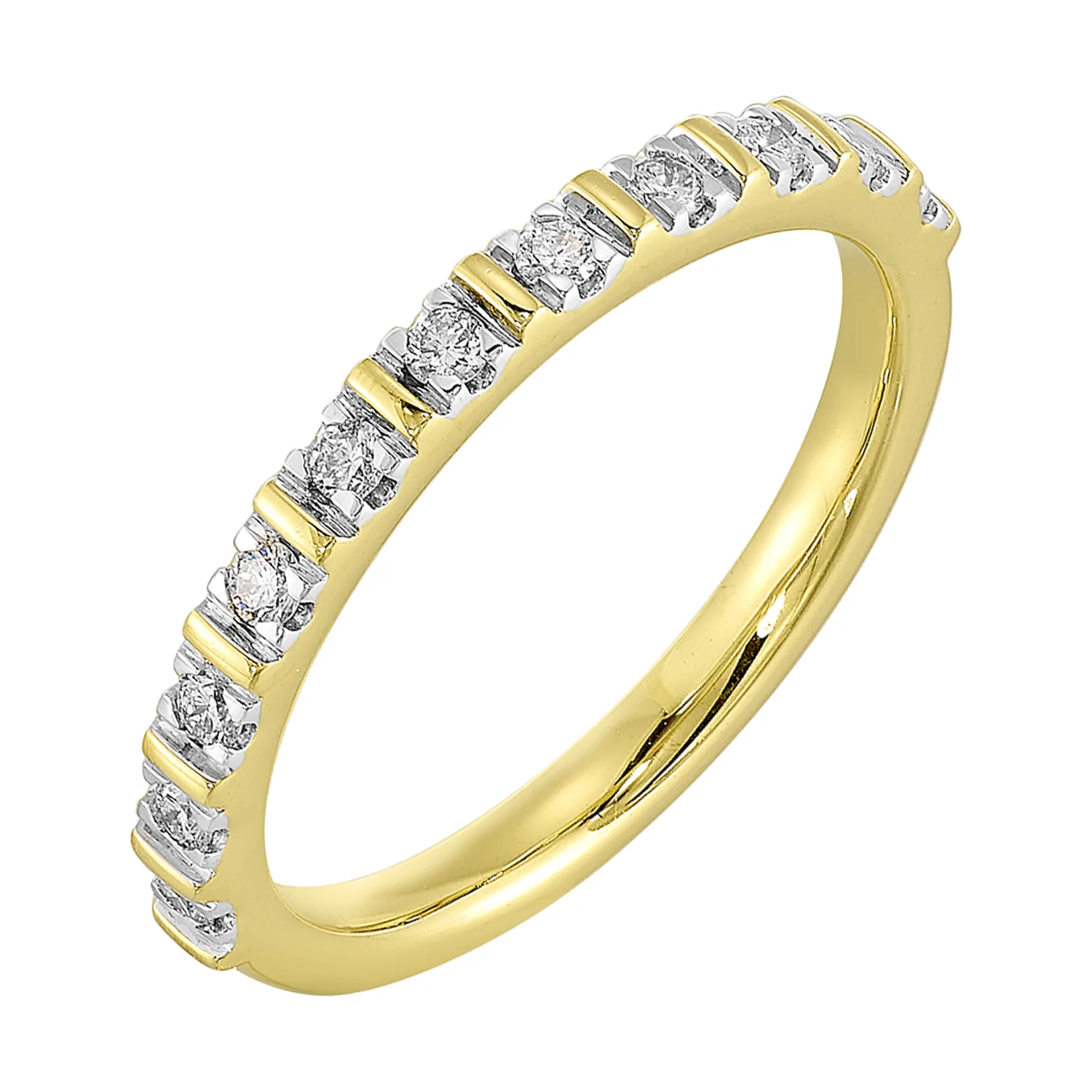 14Kt Yellow Gold Diamond 1/5Ctw Ring view 2