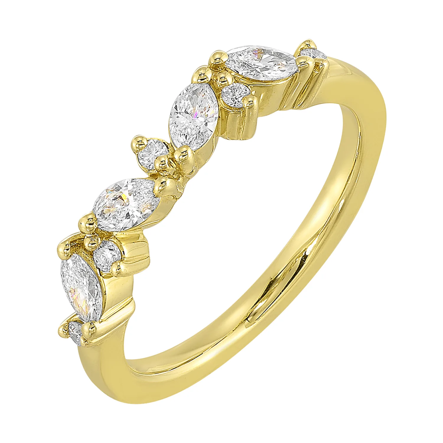 14Kt Yellow Gold Diamond 3/8Ctw Ring view 2